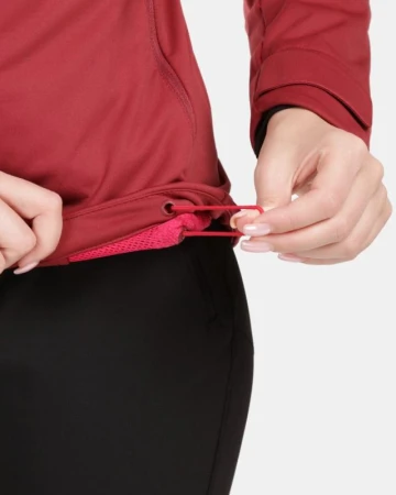 KILPI ONTAVIA-W Tmavě červená dámská softshellová bunda