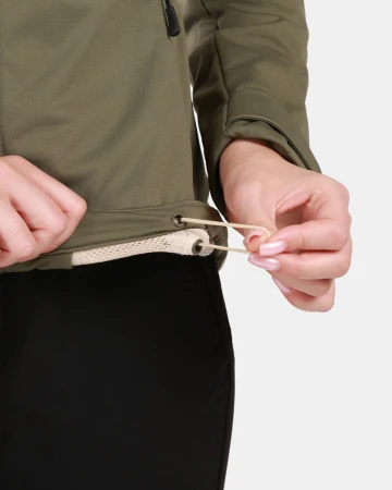 KILPI ONTAVIA-W Zelená dámská softshellová bunda