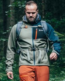 KILPI ONTAVIO-M Khaki pánská softshellová bunda KILPI ONTAVIO-M Khaki pánská softshellová bunda