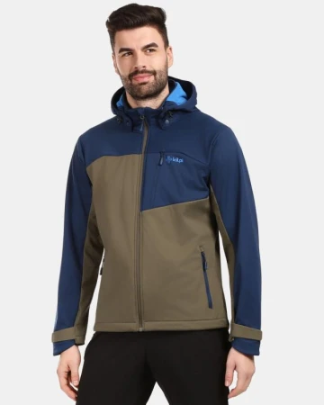 KILPI ONTAVIO-M Khaki pánská softshellová bunda