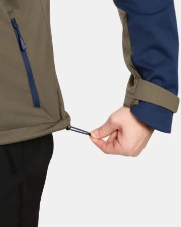 KILPI ONTAVIO-M Khaki pánská softshellová bunda