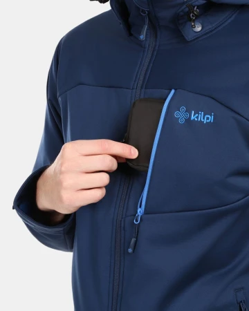 KILPI ONTAVIO-M Tmavě modrá pánská softshellová bunda