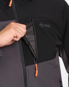 KILPI ONTAVIO-M Tmavě šedá pánská softshellová bunda
