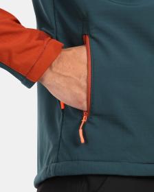 KILPI ONTAVIO-M Tmavě zelená pánská softshellová bunda