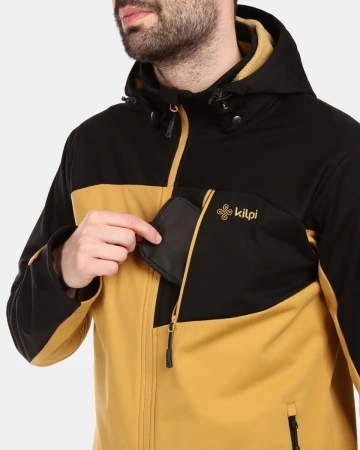 KILPI ONTAVIO-M Zlatá pánská softshellová bunda