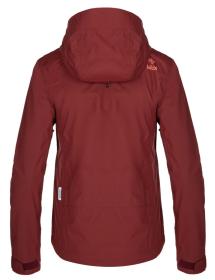 Kilpi ORLETI-W tmavo červená dámska outdoorová bunda