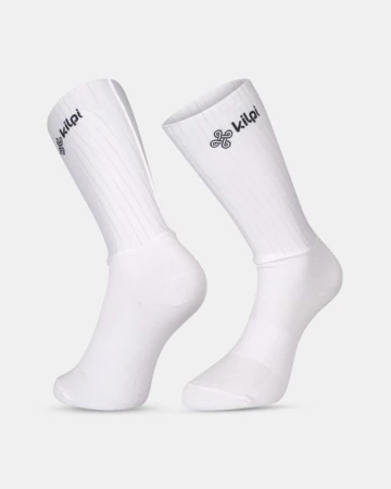 KILPI PALMA-U Bílé unisex cyklistické ponožky