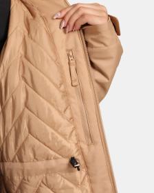 KILPI PERU-W Béžový dámský zimní kabát