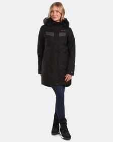KILPI PERU-W Černý dámský zimní kabát