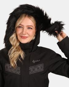 KILPI PERU-W Černý dámský zimní kabát