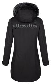 KILPI PERU-W Černý dámský zimní kabát