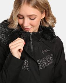 KILPI PERU-W Čierny dámsky zimný kabát