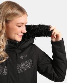 KILPI PERU-W Čierny dámsky zimný kabát