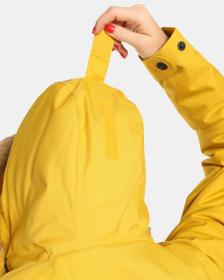 KILPI PERU-W Zlatý dámský zimní kabát