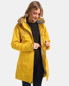 KILPI PERU-W Zlatý dámský zimní kabát