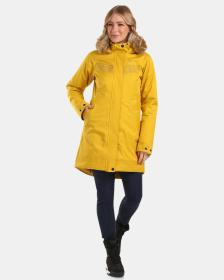KILPI PERU-W Zlatý dámský zimní kabát