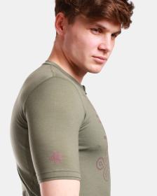 Kilpi PETRANA-M khaki pánsky cyklistický dres