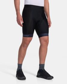 Kilpi PETRANA-M tmavě šedý merino cyklistický dres + KILPI PRESSURE-M Černé cyklistické šortky