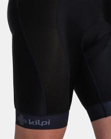 Kilpi PETRANA-M tmavě šedý merino cyklistický dres + KILPI PRESSURE-M Černé cyklistické šortky