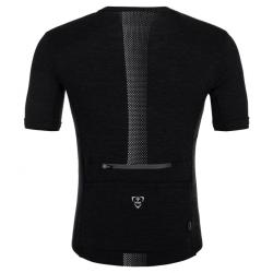 Kilpi PETRANA-M tmavě šedý merino cyklistický dres + KILPI RIDER-M Černé cyklistické kraťasy