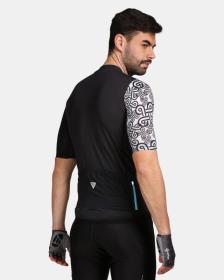 KILPI PICARD-M Černý cyklistický dres + KILPI PRESSURE-M Černé cyklistické šortky