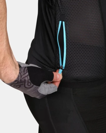 KILPI PICARD-M Černý cyklistický dres + KILPI PRESSURE-M Černé cyklistické šortky