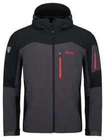 Kilpi PRESENA-M Tmavě šedá pánská softshell bunda