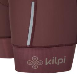Kilpi PRESSURE-W tmavě červené dámské cyklistické šortky