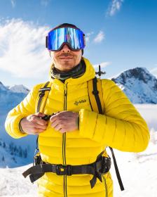 KILPI PYRAMIDEN-M Žltá pánska páperová bunda