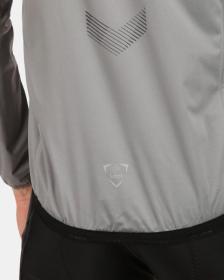 KILPI RAINAR-M Světle šedá pánská cyklistická bunda POUZE 3XL (VÝPRODEJ)