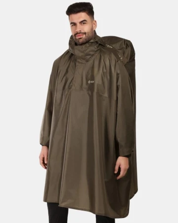 KILPI RAIT-U Khaki unisex pláštěnka