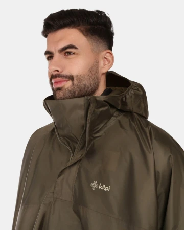 KILPI RAIT-U Khaki unisex pláštěnka