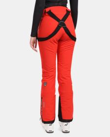 KILPI RAVEL-W Červené dámské lyžařské kalhoty