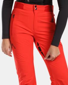 KILPI RAVEL-W Červené dámské lyžařské kalhoty