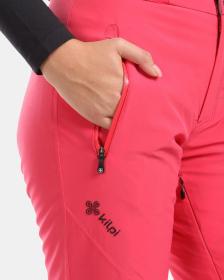 KILPI RAVEL-W Růžové dámské lyžařské kalhoty