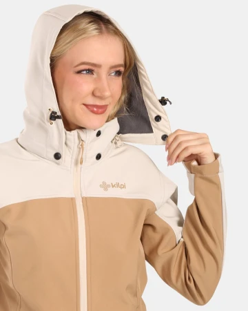KILPI RAVIA-W Béžová dámská softshellová bunda