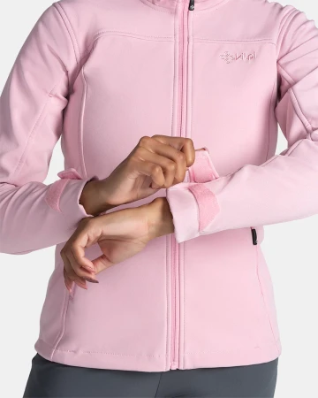KILPI RAVIA-W Světle růžová dámská softshellová bunda