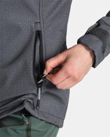 KILPI RAVIA-W Tmavě šedá dámská softshellová bunda