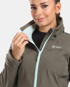 KILPI RAVIA-W Tmavě zelená dámská softshellová bunda