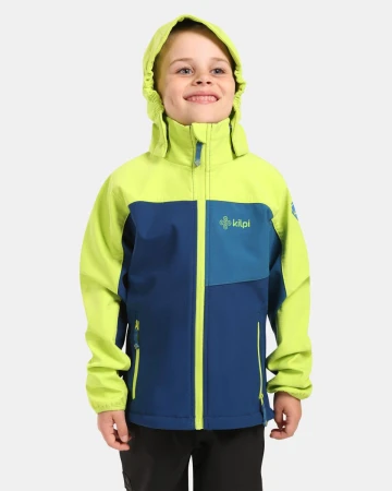 KILPI RAVIO-J Tmavě modrá dětská softshellová bunda