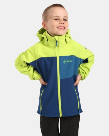 KILPI RAVIO-J Tmavě modrá dětská softshellová bunda
