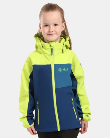 KILPI RAVIO-J Tmavě modrá dětská softshellová bunda