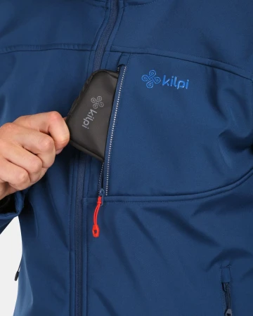 KILPI RAVIO-M Tmavě modrá pánská softshellová bunda