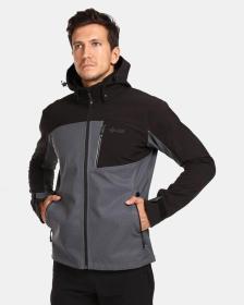 KILPI RAVIO-M Tmavě šedá pánská softshellová bunda POUZE 5XL (VÝPRODEJ)
