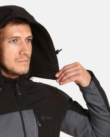 KILPI RAVIO-M Tmavě šedá pánská softshellová bunda POUZE 5XL (VÝPRODEJ)