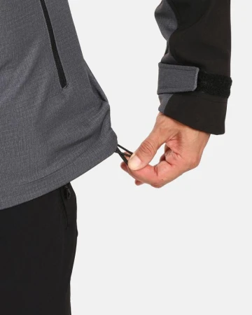KILPI RAVIO-M Tmavě šedá pánská softshellová bunda POUZE 5XL (VÝPRODEJ)