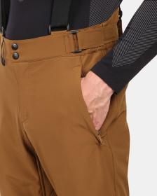 KILPI RHEA-M Hnědé pánské softshellové lyžařské kalhoty