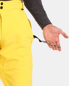 KILPI RHEA-M Žluté pánské softshellové lyžařské kalhoty