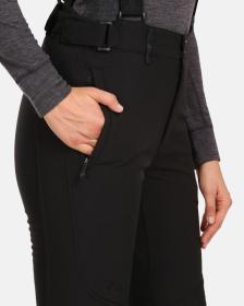 KILPI RHEA-W Čierne dámske lyžiarske nohavice LEN 40 (VÝPREDAJ)