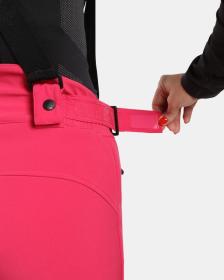 KILPI RHEA-W Růžové dámské softshellové lyžařské kalhoty POUZE 34 (VÝPRODEJ)